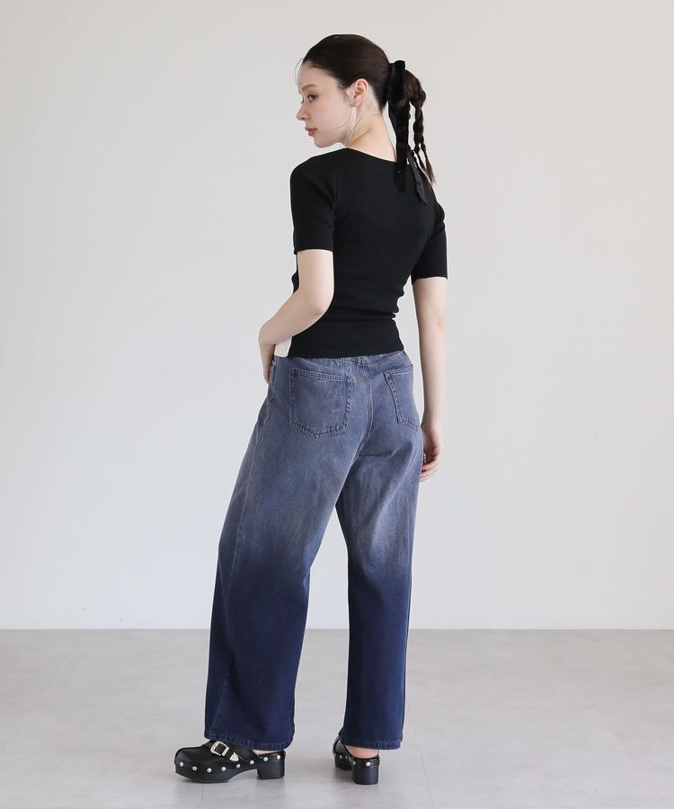 Green Parks「・Petit Fleur バイカラーレイヤードニット」|ニット・セーター|