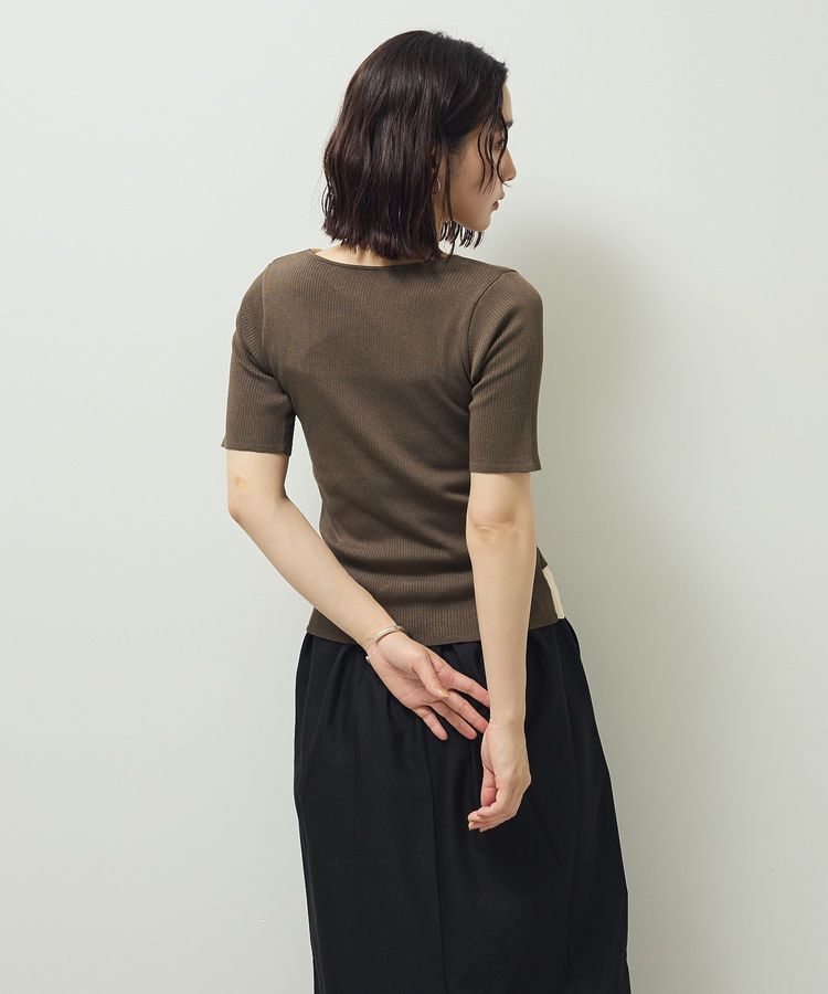 Green Parks「・Petit Fleur バイカラーレイヤードニット」|ニット・セーター|