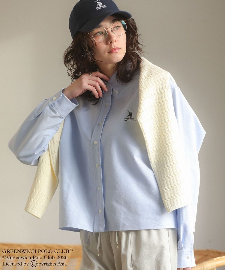 Green Parks「GREENWICH POLO CLUB(TM)クロップドシャツ」|シャツ・ブラウス|