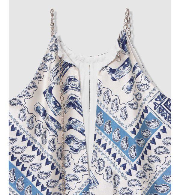 LOULOU WILLOUGHBY「【LOULOU WILLOUGHBY】ウエスタンスカーフプリントホルターネックワンピース」|ワンピース|