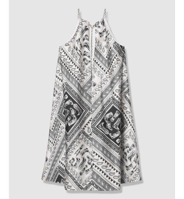 LOULOU WILLOUGHBY「【LOULOU WILLOUGHBY】ウエスタンスカーフプリントホルターネックワンピース」|ワンピース|