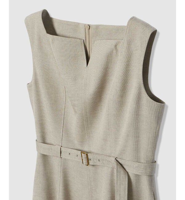 allureville「スクウェアデザインフレアーワンピース」|ワンピース|