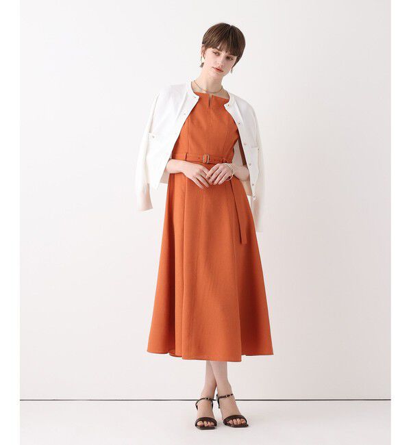 allureville「スクウェアデザインフレアーワンピース」|ワンピース|