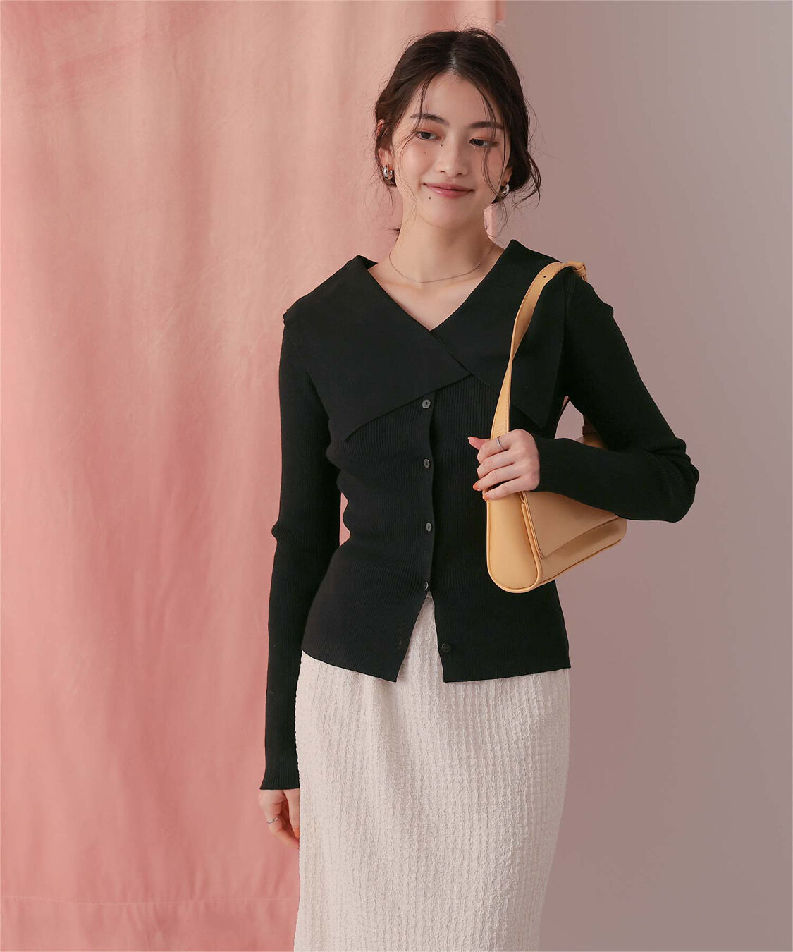 titivate「UVケア/抗ピルビッグカラーリブニット」|ニット・セーター|