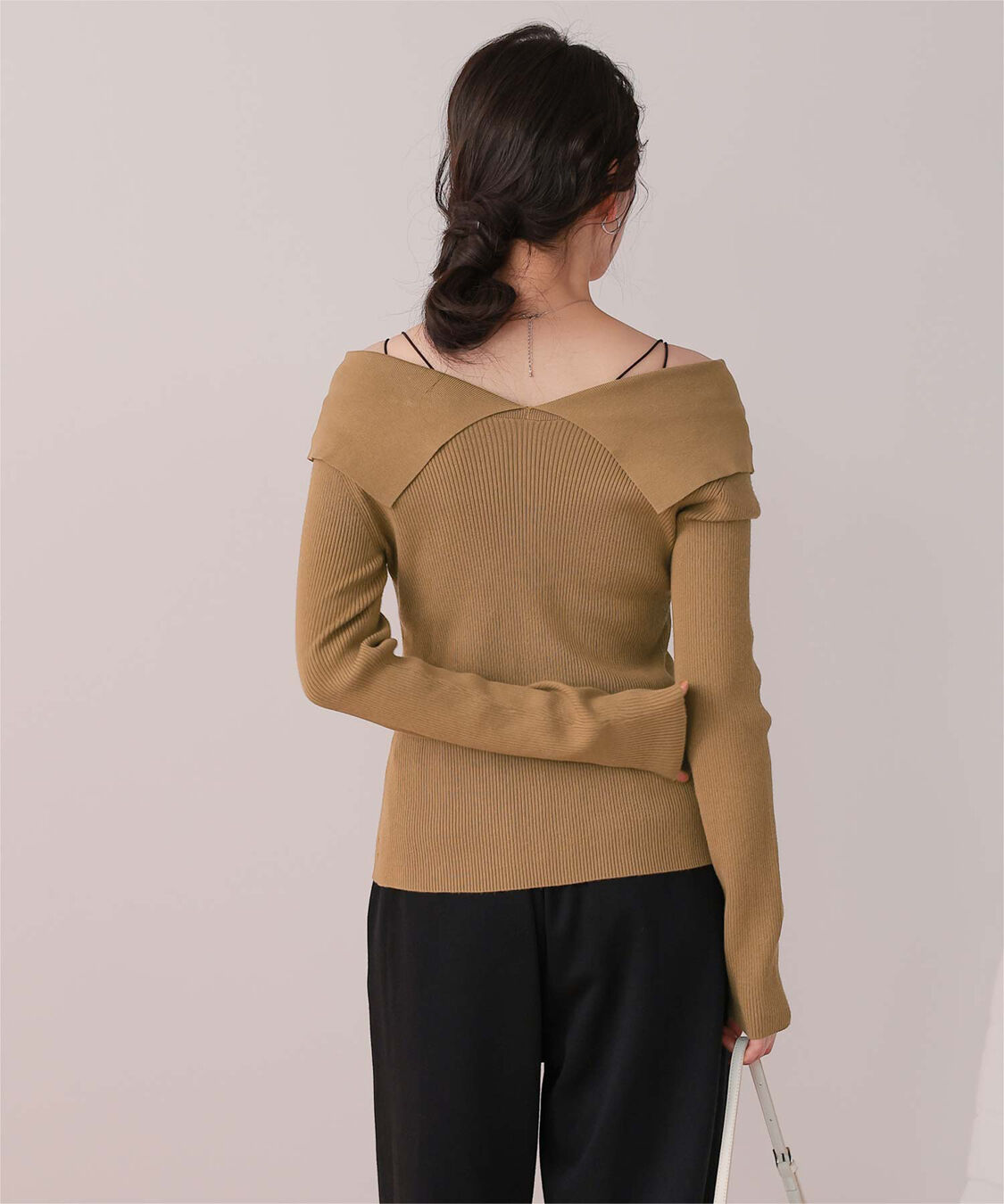 titivate「UVケア/抗ピルビッグカラーリブニット」|ニット・セーター|