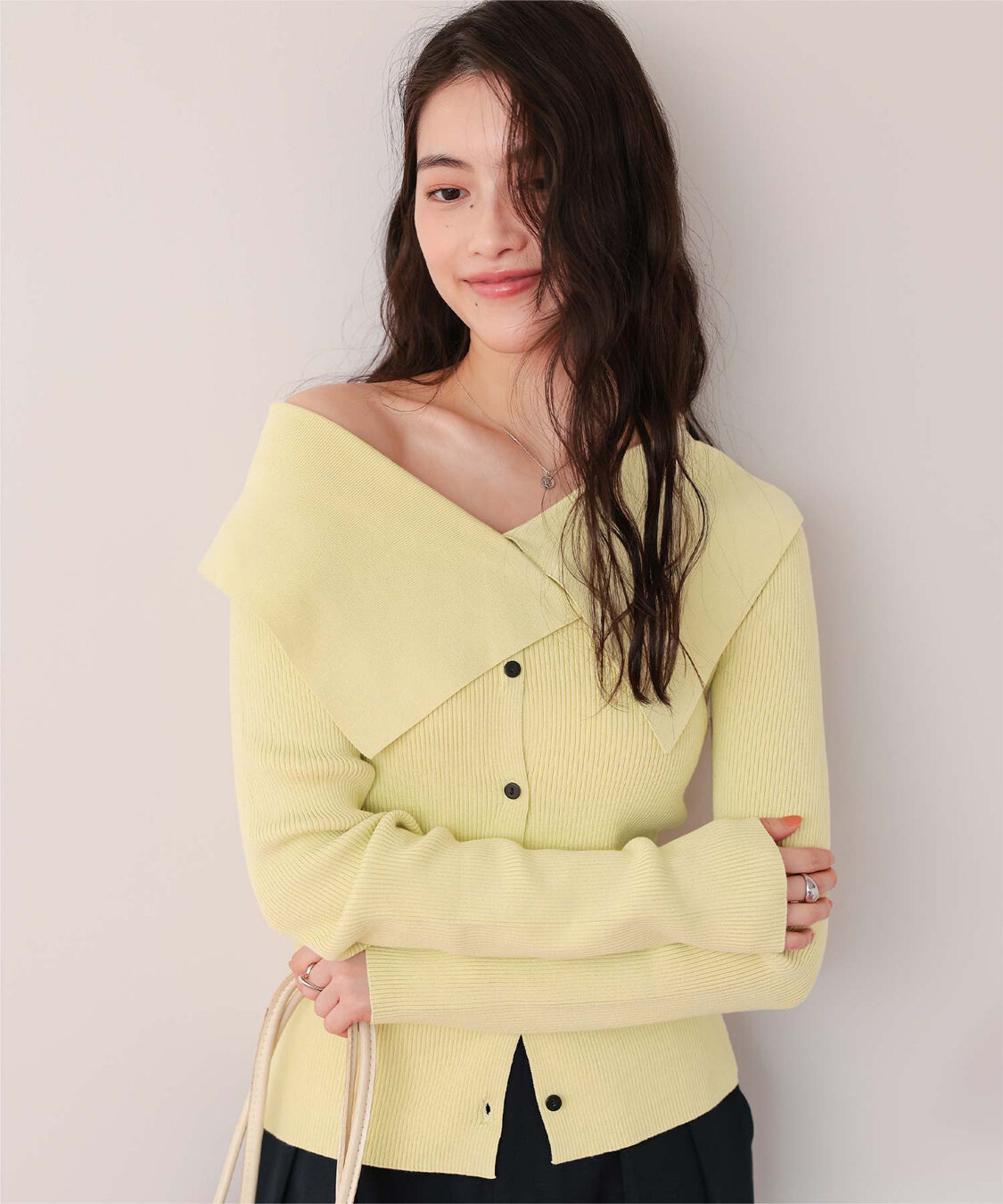 titivate「UVケア/抗ピルビッグカラーリブニット」|ニット・セーター|