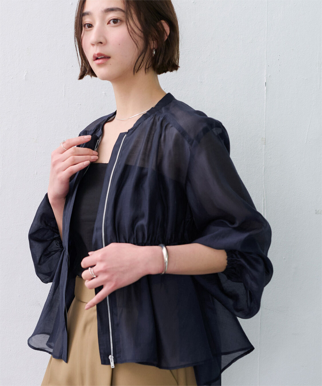 ur's「ウエストドロストシアーブルゾン」|ブルゾン・スタジャン|