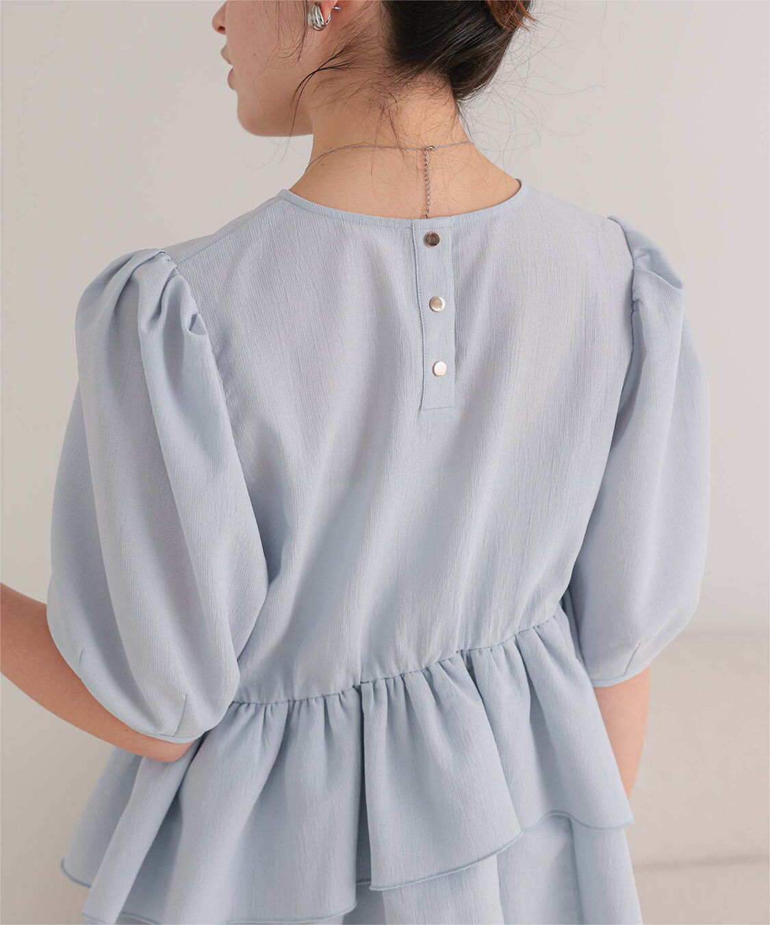 titivate「【ななみさんコラボアイテム】イレギュラーヘムペプラムトップス」|シャツ・ブラウス|