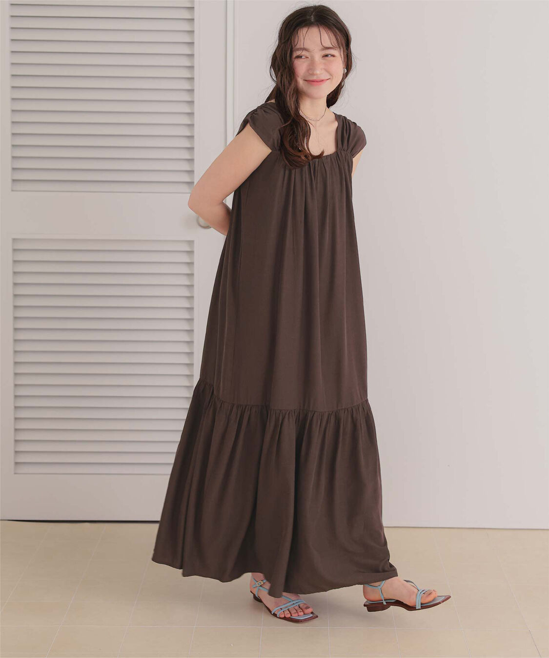 titivate「【ななみさんコラボアイテム】2wayショルダーワンピース」|ワンピース|