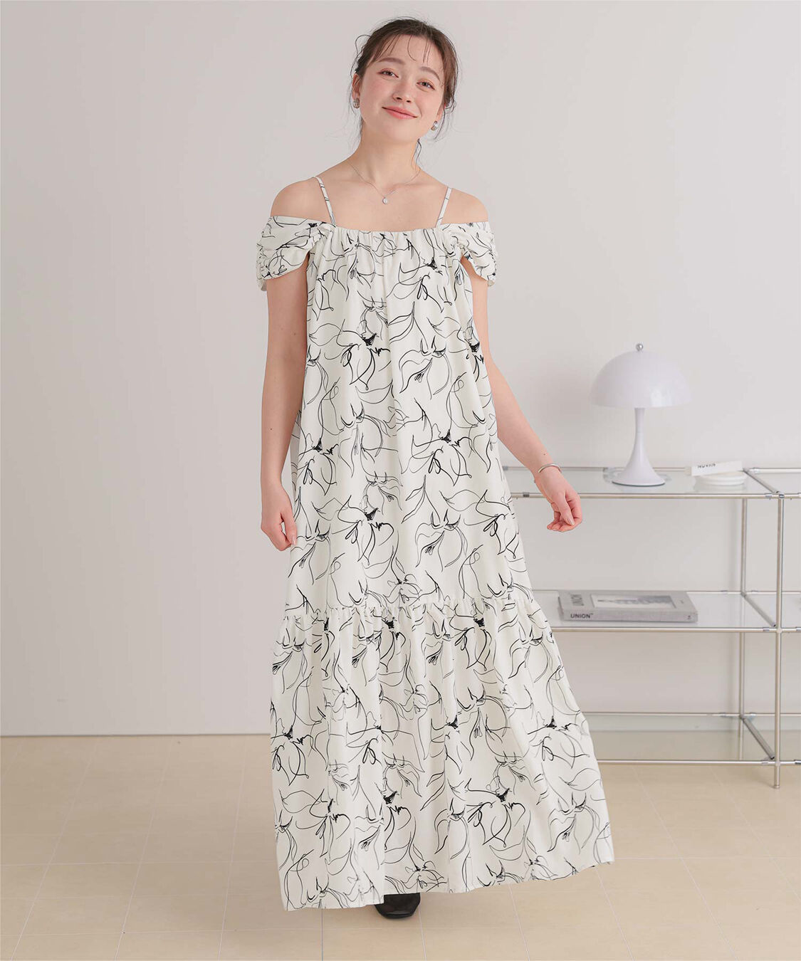 titivate「【ななみさんコラボアイテム】2wayショルダーワンピース」|ワンピース|