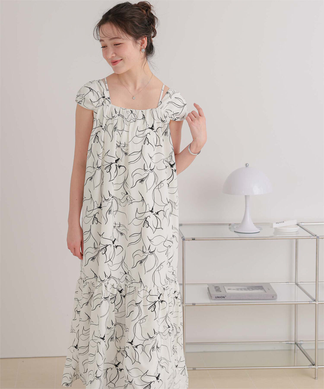 titivate「【ななみさんコラボアイテム】2wayショルダーワンピース」|ワンピース|