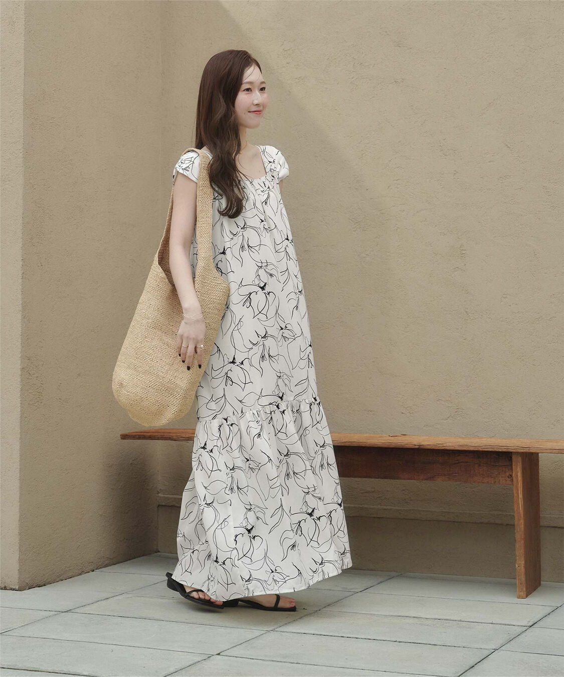 titivate「【ななみさんコラボアイテム】2wayショルダーワンピース」|ワンピース|