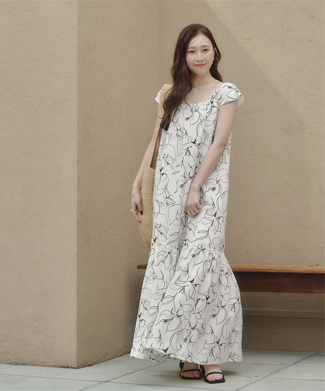 titivate「【ななみさんコラボアイテム】2wayショルダーワンピース」|ワンピース|