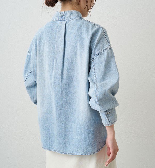  「デニムリボンタイブラウス」|プルオーバー|