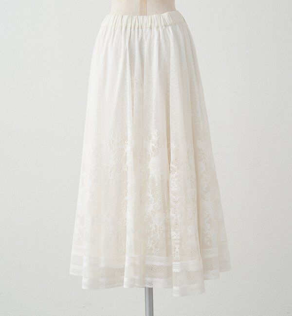  「【手洗い可能】成形レース スカート」|スカート|