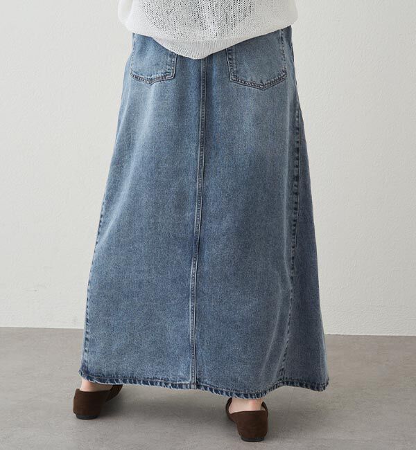  「リヨセル混デニムスカート」|スカート|