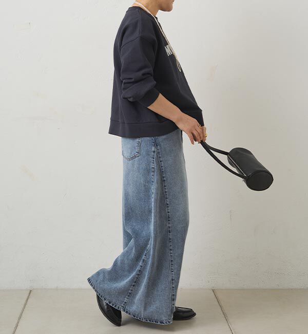  「リヨセル混デニムスカート」|スカート|