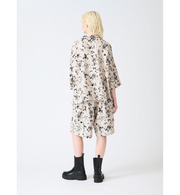 mizuiro ind「mizuiro ind レーヨンリネンプリントショートパンツ」|その他|