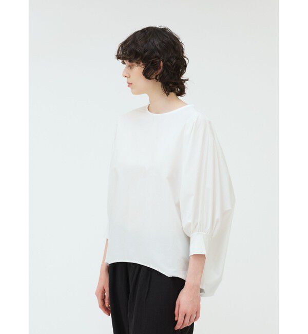 mizuiro ind「mizuiro ind ボートネックコクーンプルオーバー」|Tシャツ・カットソー|