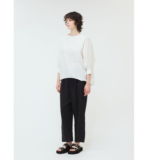 mizuiro ind「mizuiro ind ボートネックコクーンプルオーバー」|Tシャツ・カットソー|