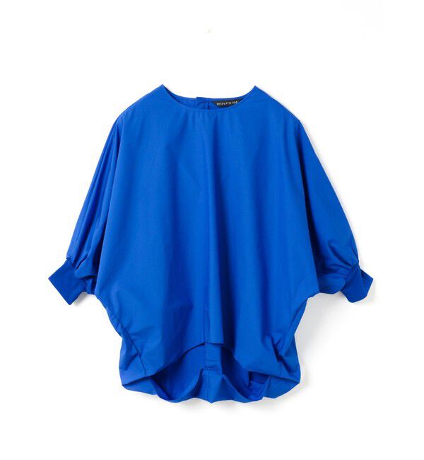 mizuiro ind「mizuiro ind ボートネックコクーンプルオーバー」|Tシャツ・カットソー|ブルー