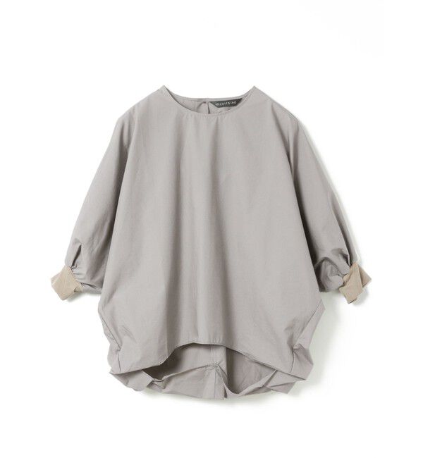 mizuiro ind「mizuiro ind ボートネックコクーンプルオーバー」|Tシャツ・カットソー|グレー