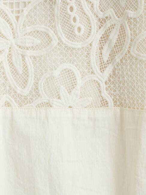 Samansa Mos2「切り替えレースブルゾン」|ブルゾン・スタジャン|