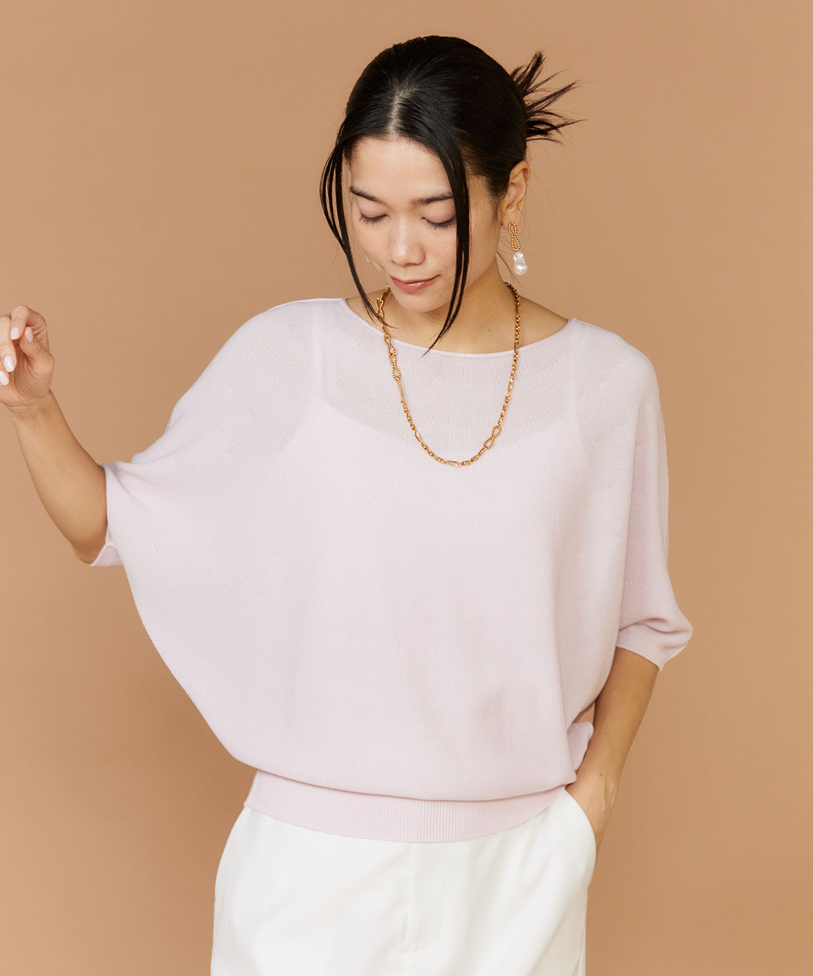 INED「ドルマンスリーブニット《Cuoo》」|ニット・セーター|