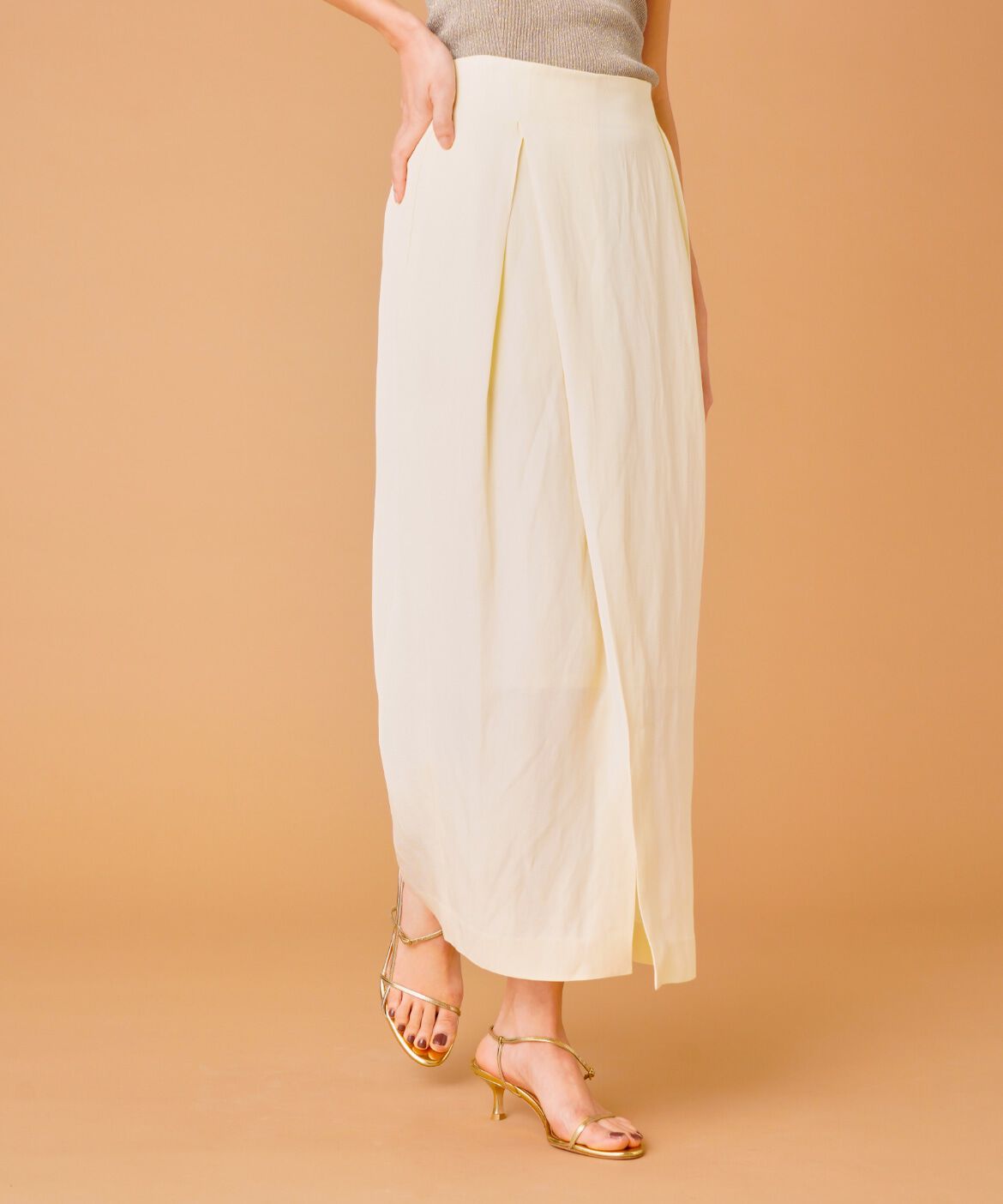 la veille by SUPERIOR CLOSET「3月ラップ風スカート」|タイト|