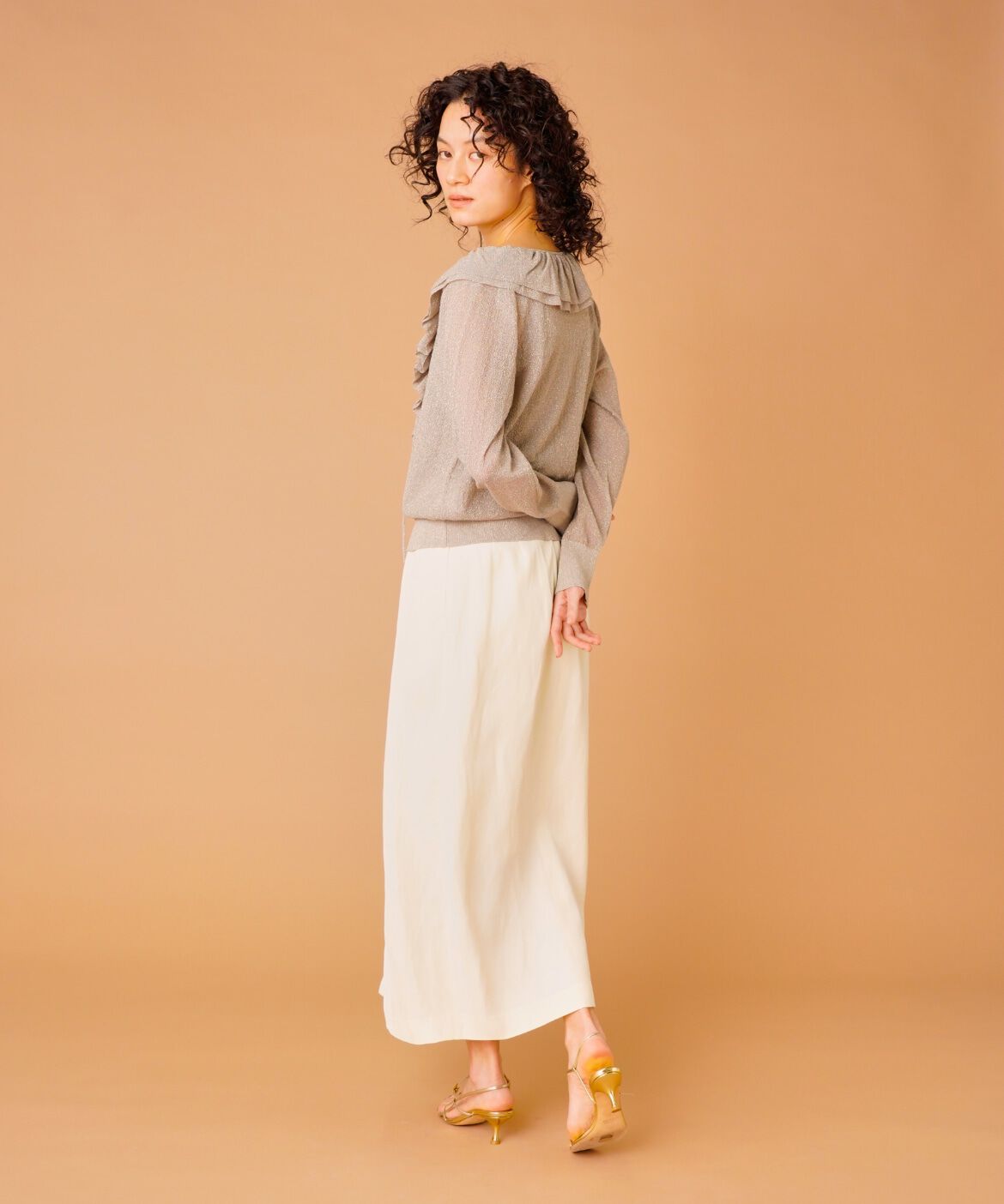 la veille by SUPERIOR CLOSET「3月ラップ風スカート」|タイト|