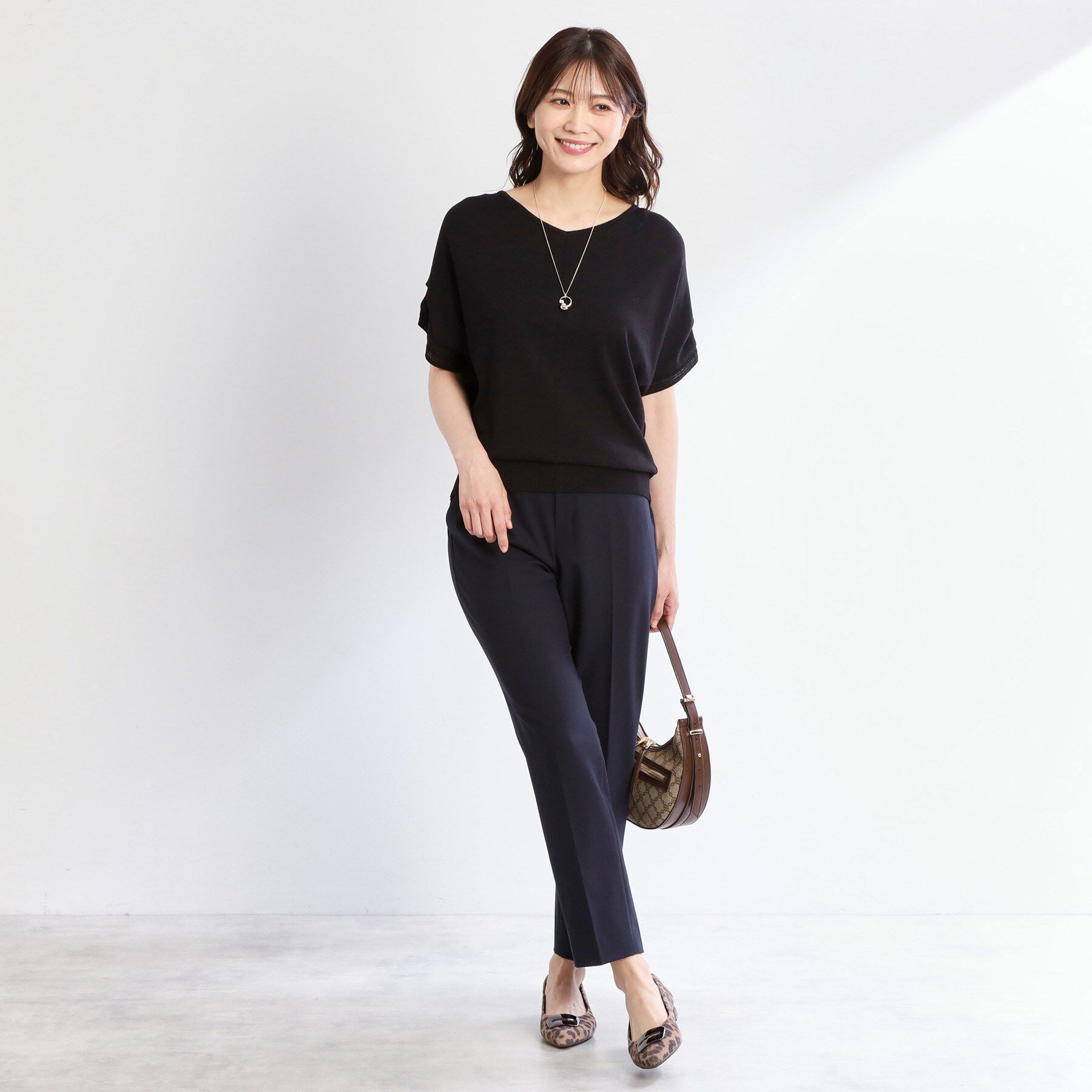 Reflect「【選べる7色◎／手洗い可／二の腕カバー】半袖ニット」|ニット・セーター|