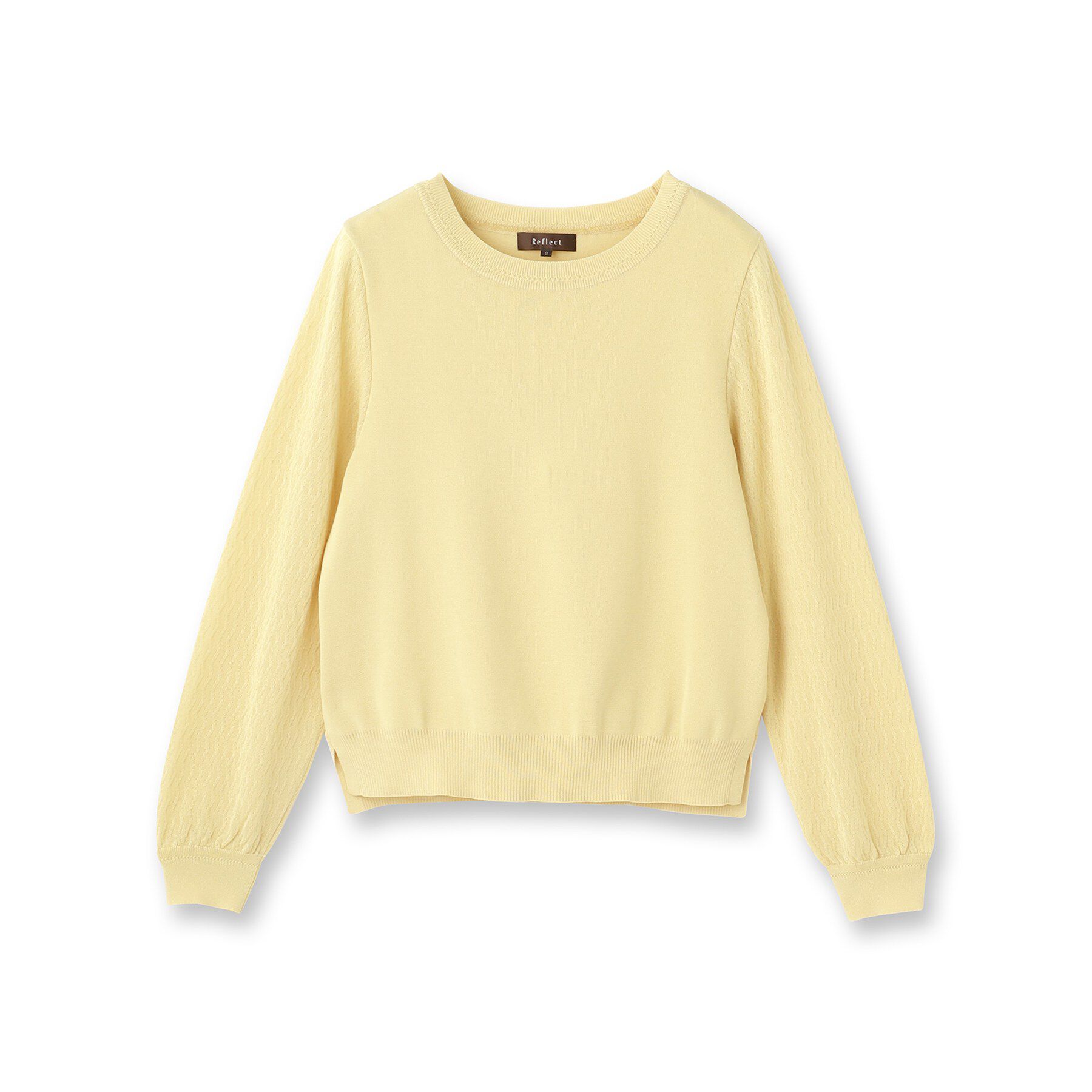 Reflect「透かしスリーブデザインハイゲージニット」|ニット・セーター|