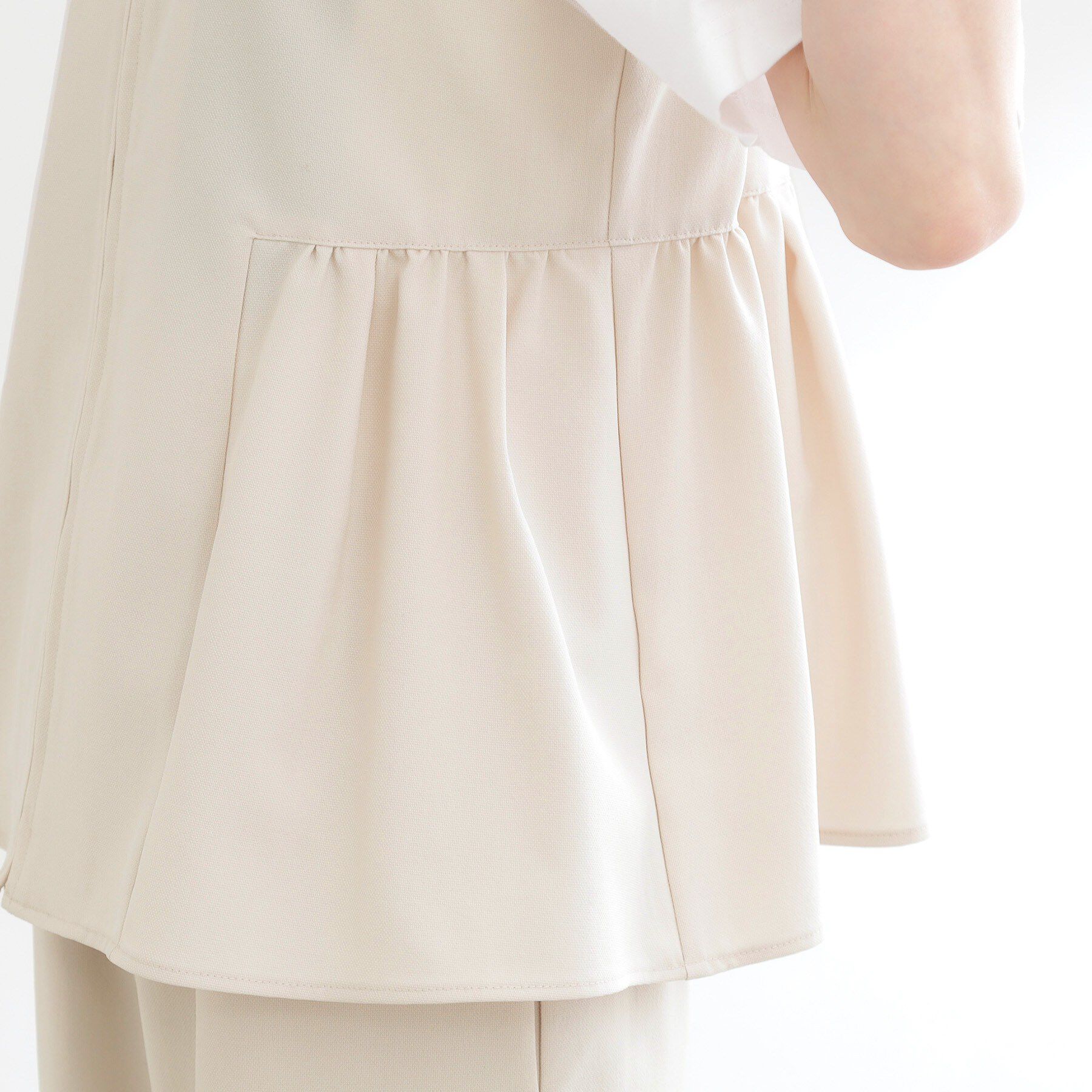 Reflect「【単品使い◎】ペプラムベスト＋リラクシーパンツセット」|スーツ|