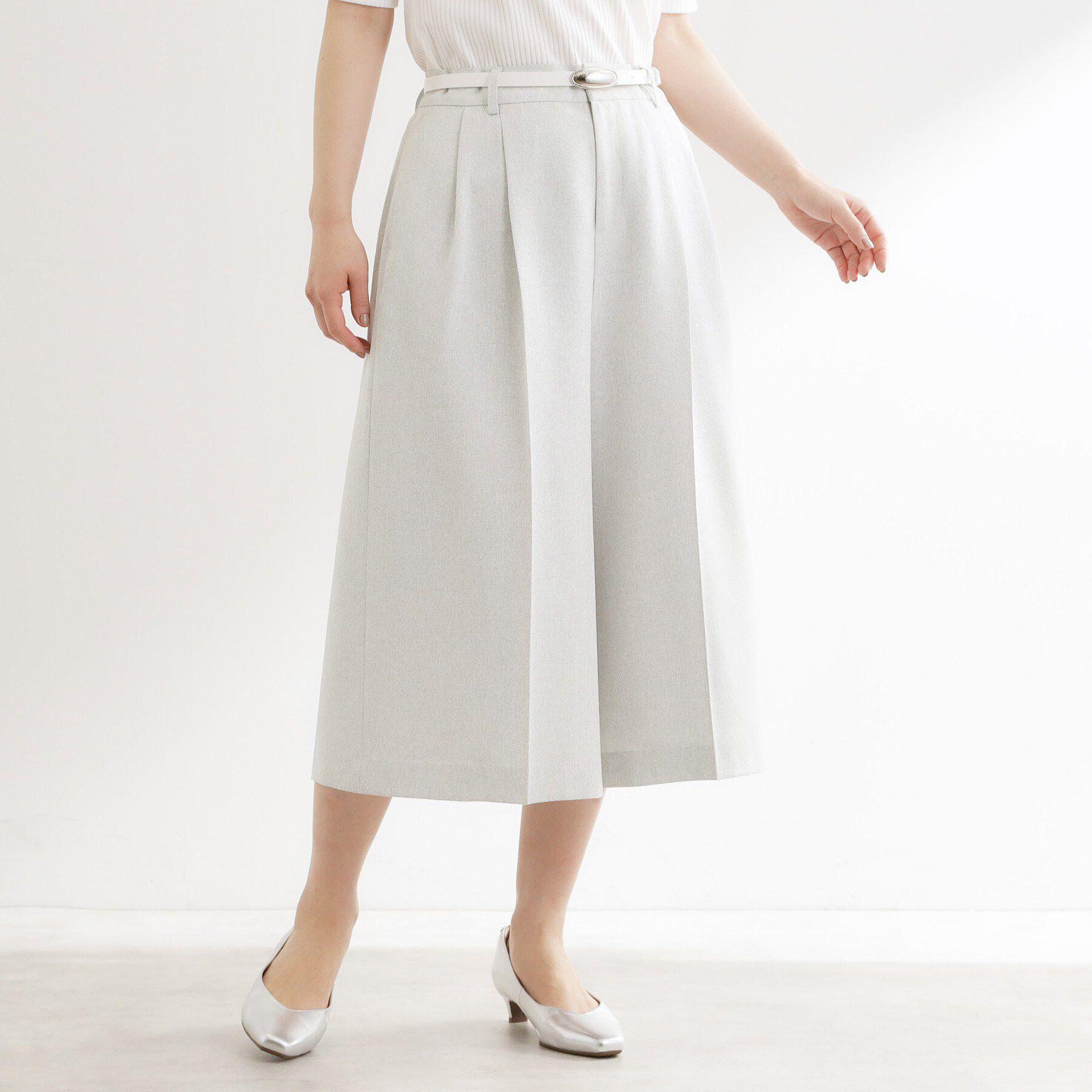 Reflect「リネンライクワイドミディパンツ」|その他|