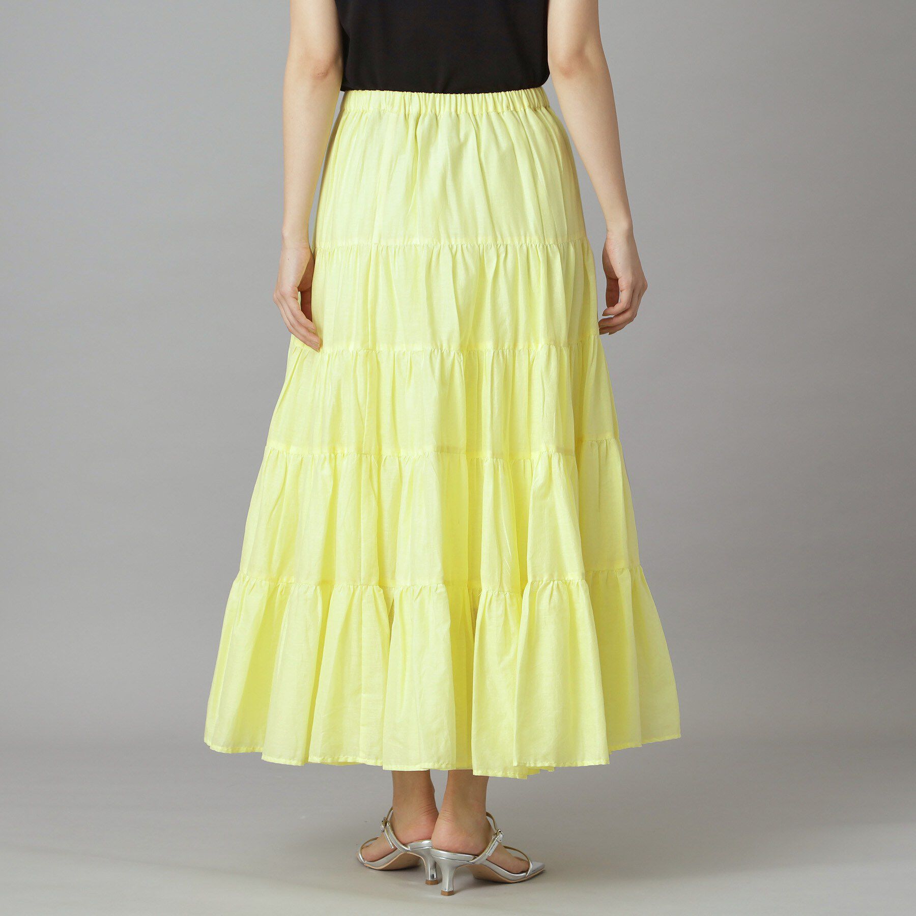 DRESSTERIOR「コットンボイルティアードスカート」|スカート|