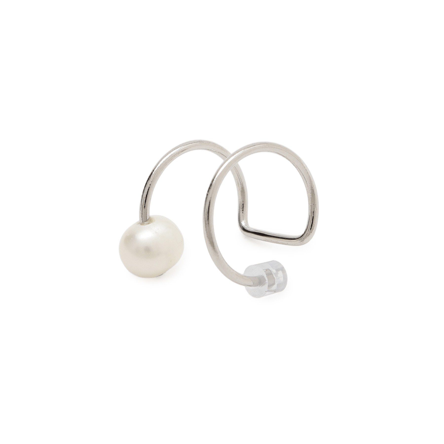 DRESSTERIOR「淡水パール付きイヤーカフ」|イヤリング|