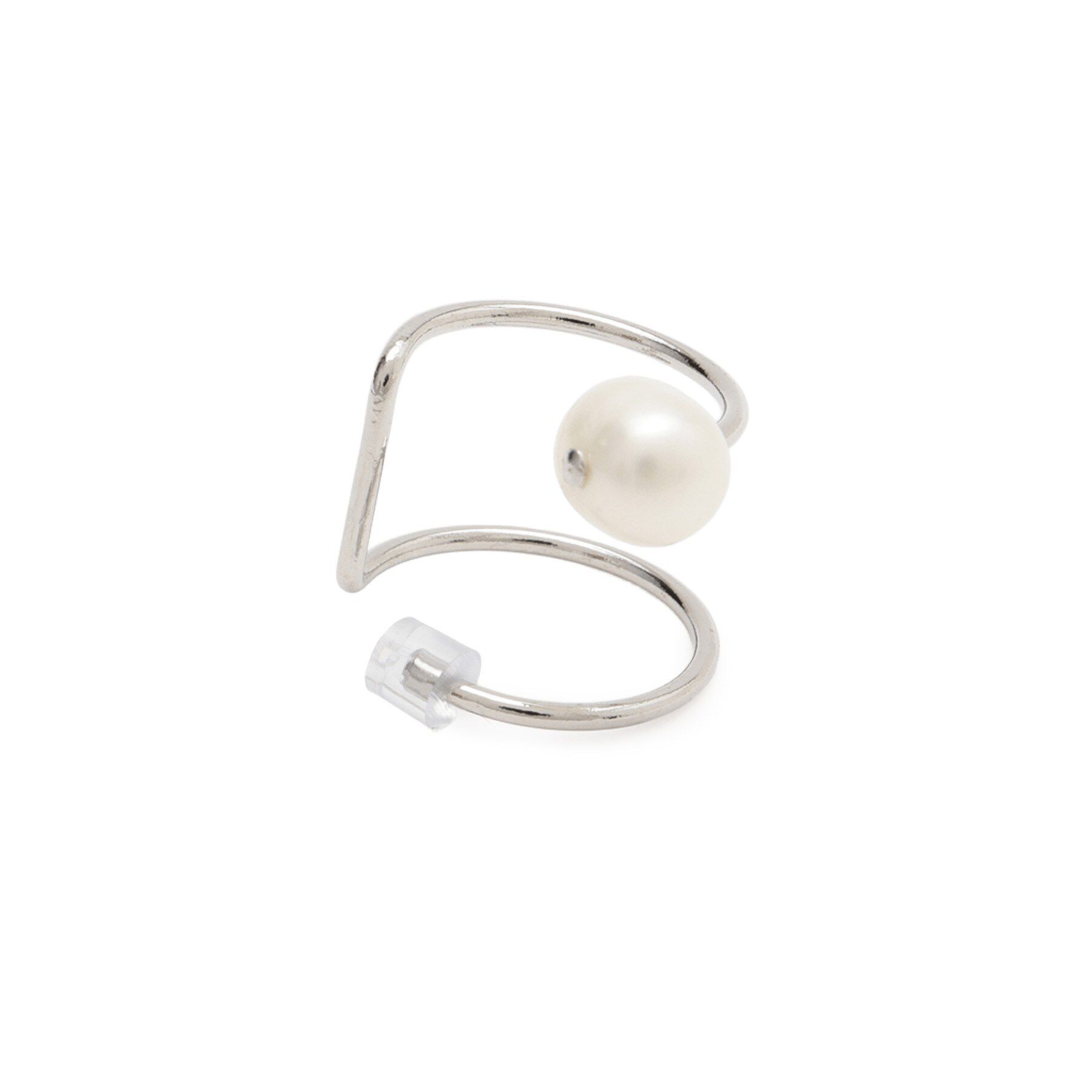 DRESSTERIOR「淡水パール付きイヤーカフ」|イヤリング|