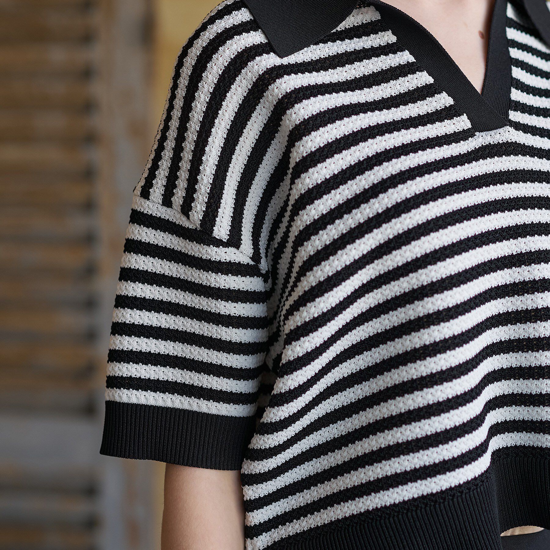 DRESSTERIOR「ウォッシャブルスキッパークロップドニット」|ニット・セーター|