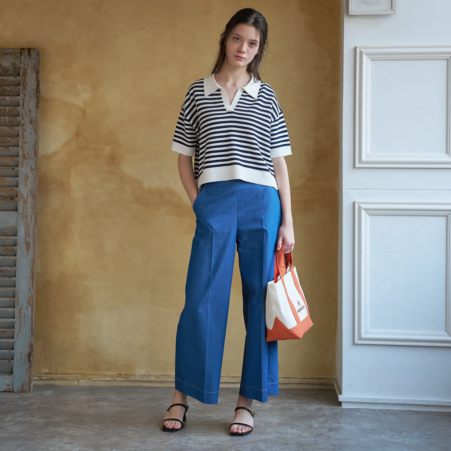 DRESSTERIOR「ウォッシャブルスキッパークロップドニット」|ニット・セーター|