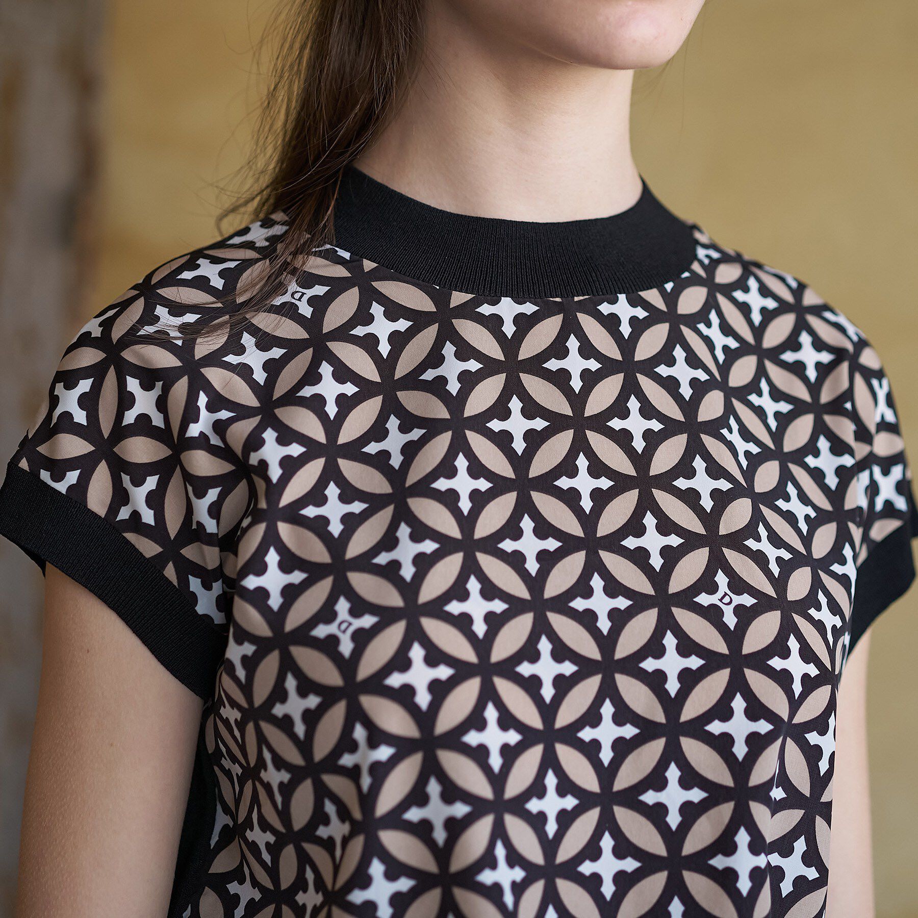 DRESSTERIOR「【otonaMUSE5月号掲載/ウォッシャブル】オーバーラップサークルコンビフレンチニット」|ニット・セーター|