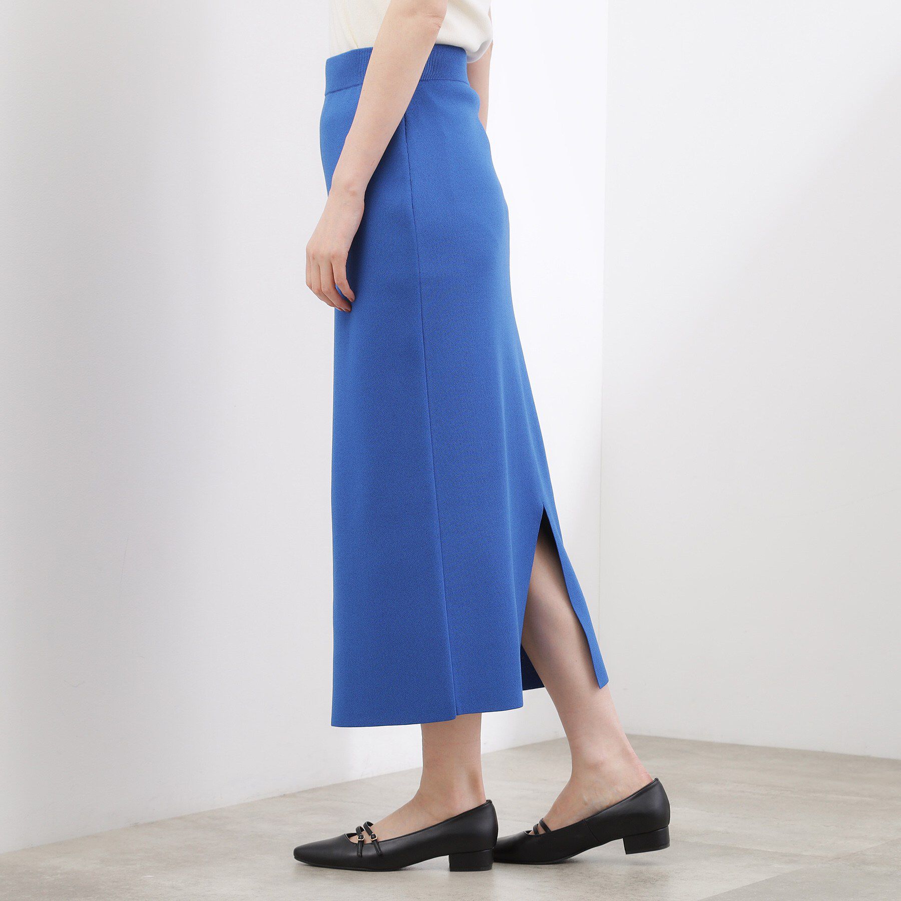 grove「【貴島明日香さん着用】洗濯機で洗えるニットナロースカート」|スカート|