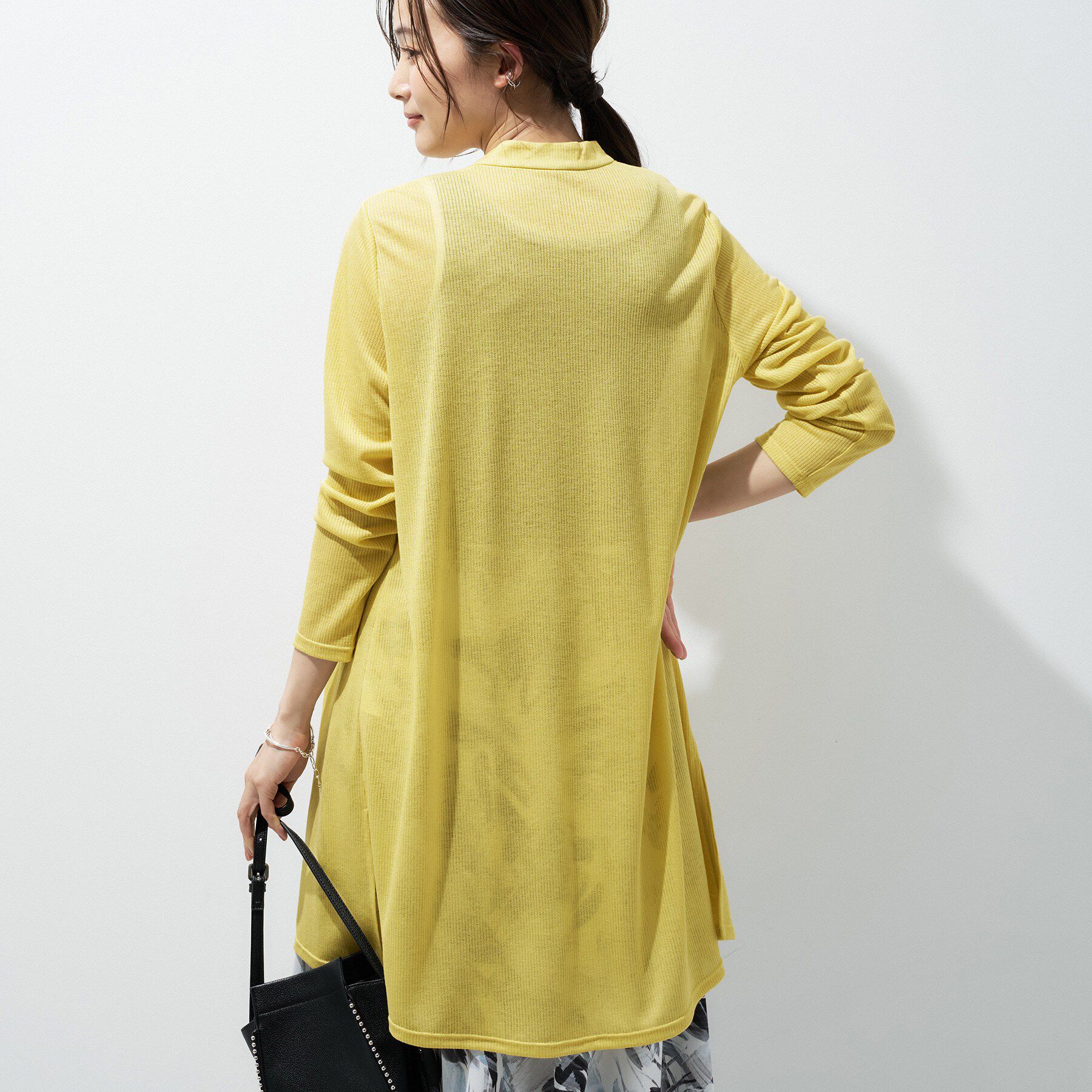 INDIVI「【洗える／アンサンブル可能】シアースストライプカーディガン」|カーディガン|