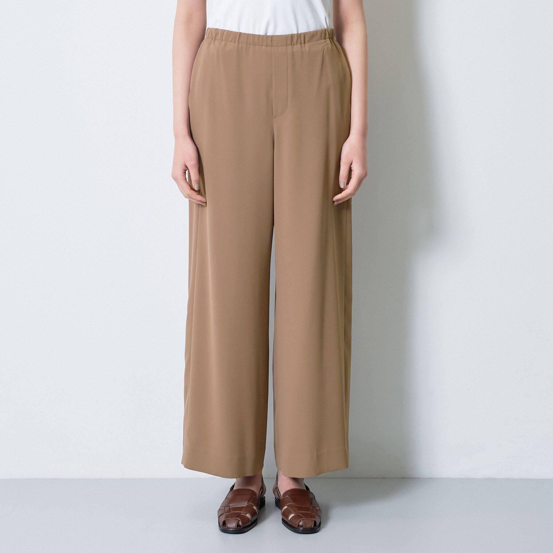 INDIVI「【さらに軽く軽快！／着る日傘】イージーワイドパンツ」|その他|