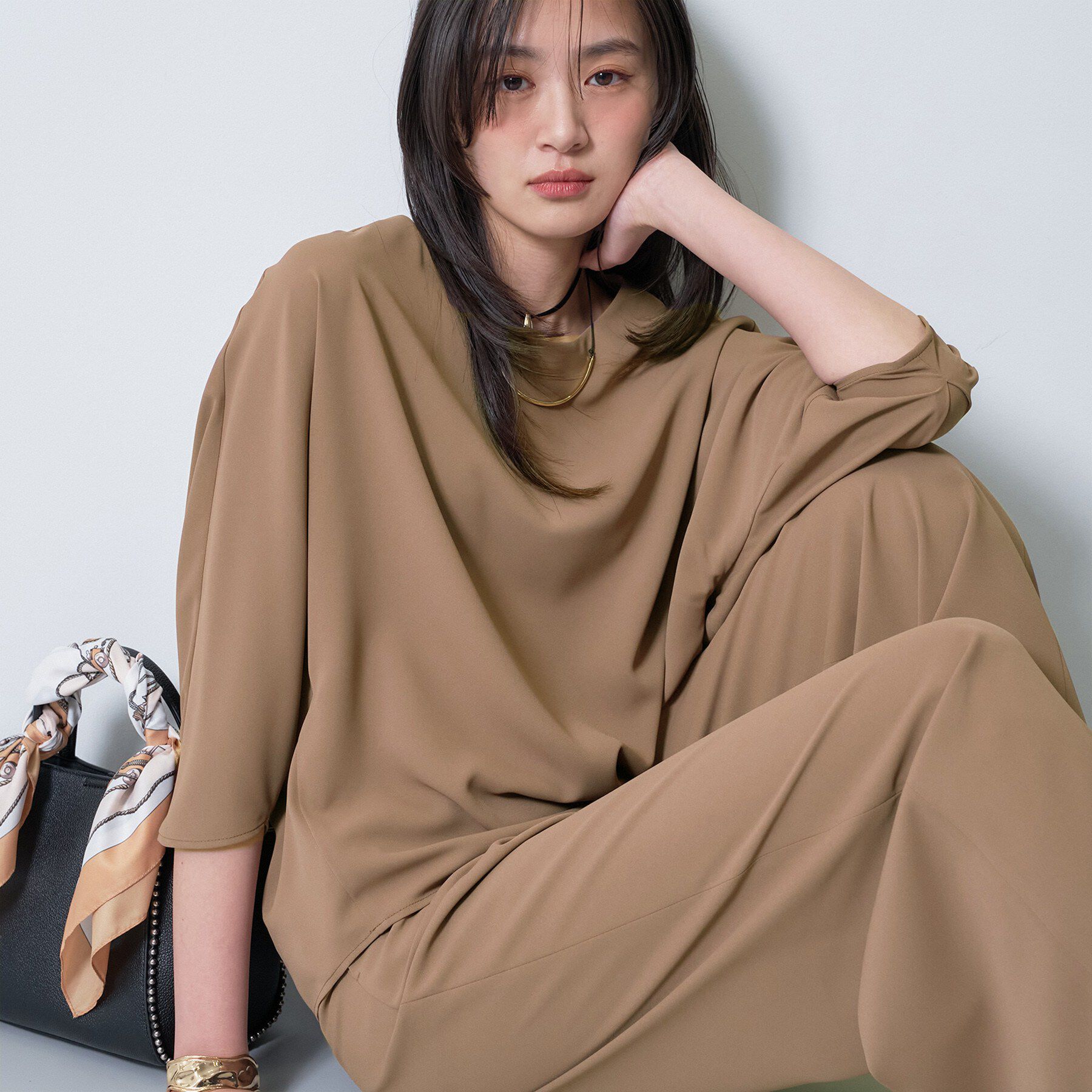 INDIVI「【さらに軽く軽快！／着る日傘】ドルマントップス」|シャツ・ブラウス|モカブラウン(042
