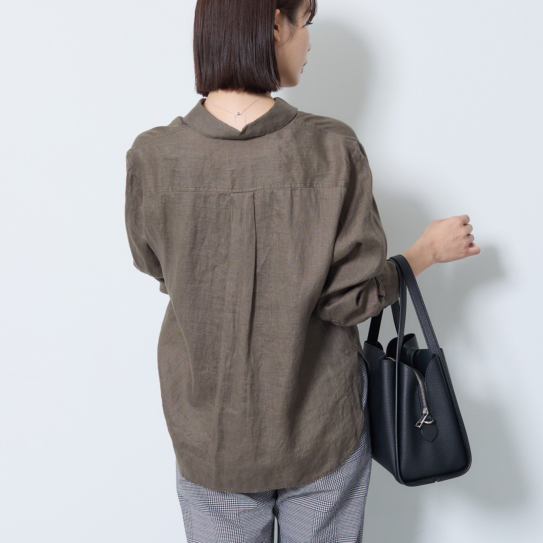 INDIVI「【接触冷感／2WAY】カシュクールリネンシャツ」|シャツ・ブラウス|