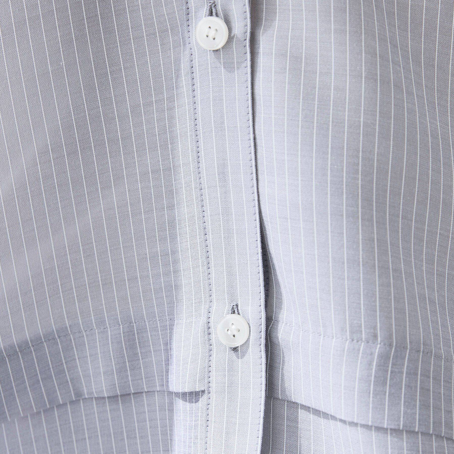 INDIVI「【洗える／2WAY】ドロスト付 シアーシャンブレーシャツ」|シャツ・ブラウス|