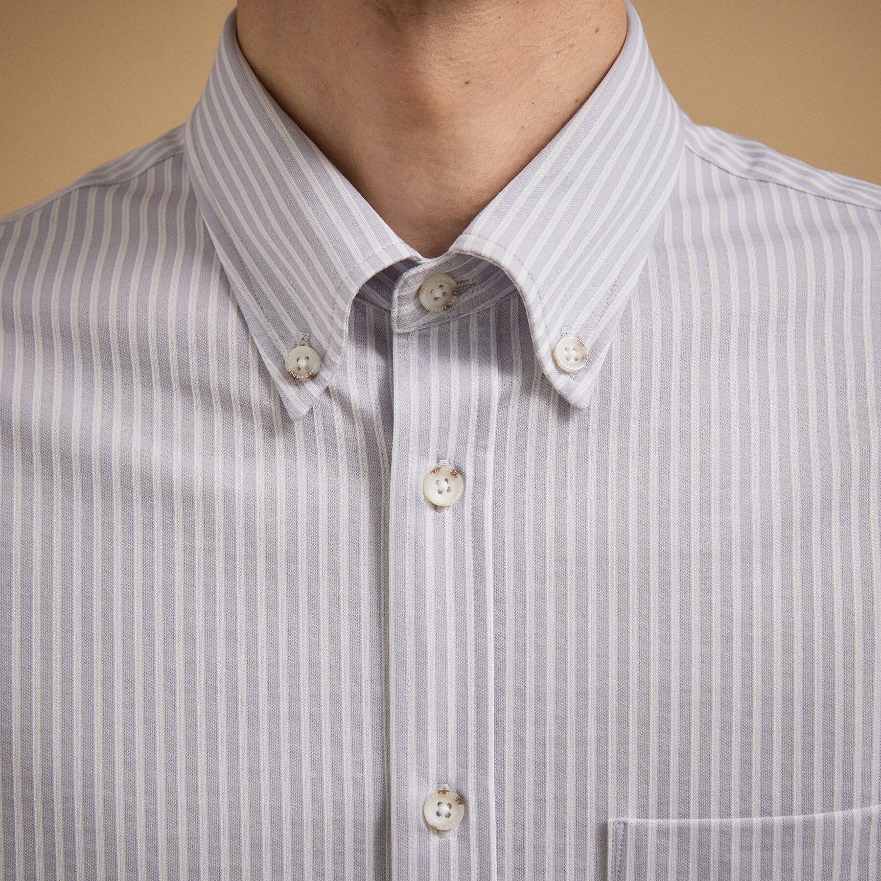 TAKEO KIKUCHI「【接触冷感】 ジャージストライプ シャツ」|シャツ・ブラウス|