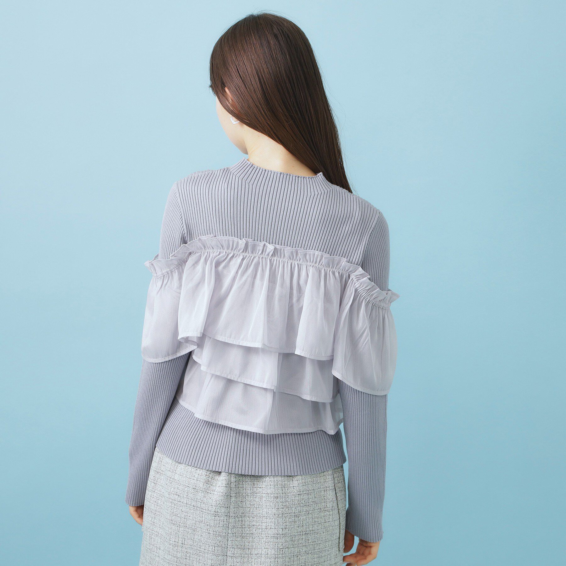 index「3wayフリルドッキングニット【洗濯機OK/抗ピル】」|ニット・セーター|