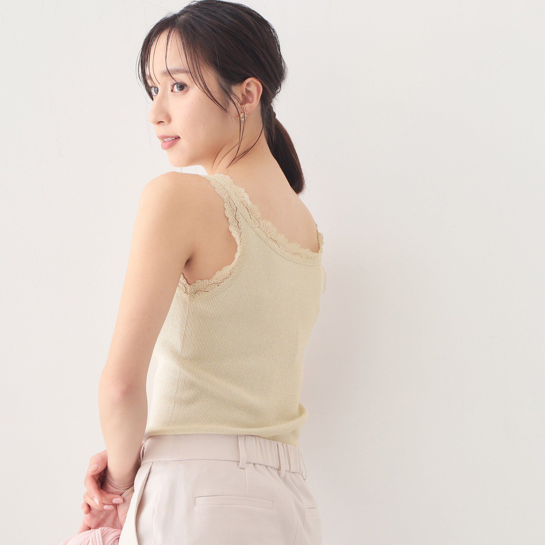 index「前後2way丸胴レースタンクラメアソート【洗濯機OK】」|キャミソール|