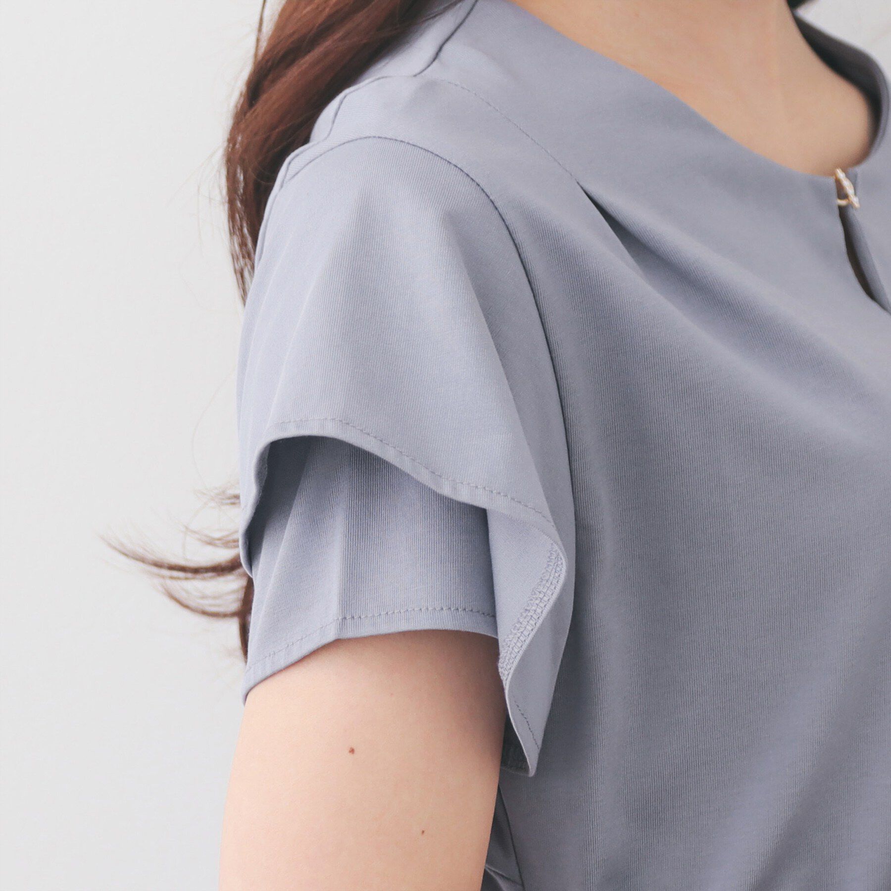 index「Iラインフレアスリーブワンピース【洗濯機OK/接触冷感/UVケア】《XS～3L/6col》」|ワンピース|